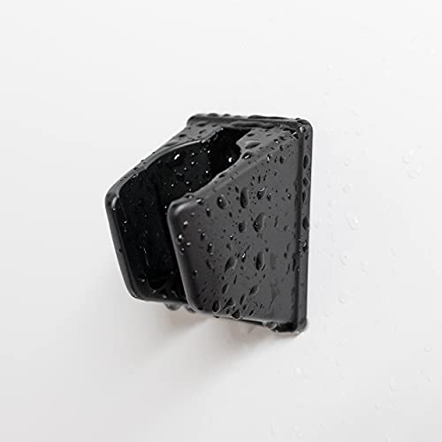 Dura Faucet DF-SA156-MB RV Handheld Shower Wand Bracket (Matte Black) | RV handheld shower wand bracket for campers, trailers, and motorhomes. Matte Black finish. - color: Matte Black