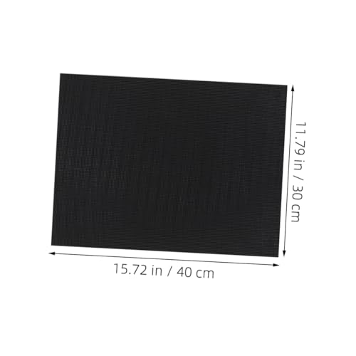 BESPORTBLE 2pcs Thick Sponge Pad for Fish Tank Shock Absorbing Aquarium Leveling Mat and Base Grid Design for Clean Water Black