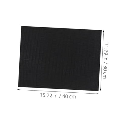 BESPORTBLE 2pcs Thick Sponge Pad for Fish Tank Shock Absorbing Aquarium Leveling Mat and Base Grid Design for Clean Water Black