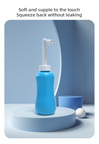 Portable Travel Bidet 600ml – Personal Hygiene Cleaning Bottle with Angled Nozzle, Includes Storage Bag & Box, Easy to Use, Reusable & Travel-Friendly