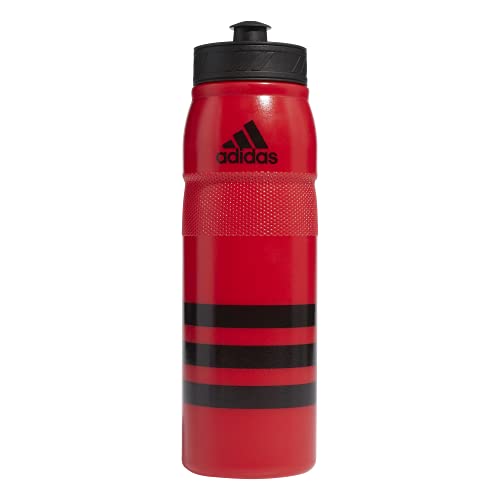 adidas 750 ML (28 oz) Stadium Refillable Plastic Sport Water Bottle - color: Scarlet Red/Black