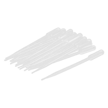 uxcell Plastic Transfer Pipettes Graduated Dropper 5ml Capacity 20 Pcs Clear - size: 5ml