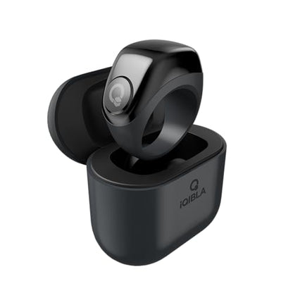 TAKVA - Zikr Ring Jood | Improved, Smart Tasbih Ring (Interchangeable Ring Sizes) (Black) - color: Black