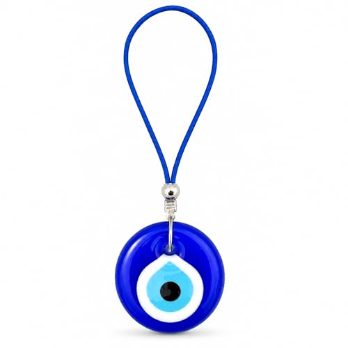 Turkish Blue Evil Eye Car Hanging Ornament - Rearview Mirror Accessories - Evil Eye Car Charm - style: Classic