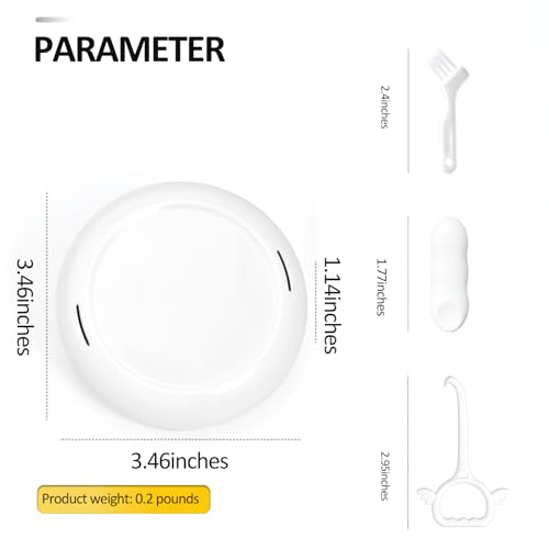 Retainer Case Slim Aligner Case with Vent Holes Removable Inner Tray Silicone for Easy Cleaning, Retainer Removal Tool and Brush (White Yellow) - color: White Yellow