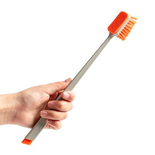 Small Fish Tank Cleaner Brush, Algae Scraper for Aquarium, Glass Aquarium Cleaning Tool, Fish Tank Cleaner Adapted for Glass and Acrylic Aquariums - color: Orange