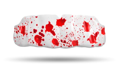 Impact Custom Professional MMA/Boxing/Muay Thai Mouthguard, Design Series (Blood Splatter) - color: Blood Splatter