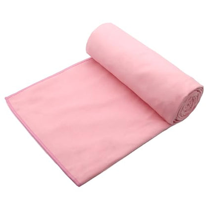 Eunzel 2 Pack Hot Yoga Towel Non Slip Yoga Mat Towel Non-Slip Sweat Absorbent Microfiber Towel for Hot Yoga, Pilates and Workout 72" x 26.5", Pink - color: Z-pink(2 Pack )