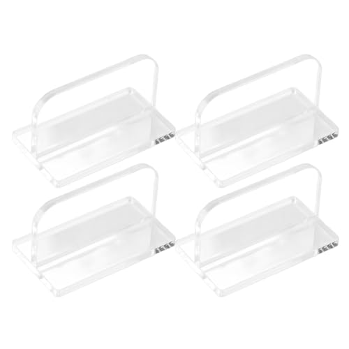VANZACK 4pcs Acrylic Fish Tank Lid Handles Easy to Install Aquarium Cover Holders Water Changes and Maintenance Compatible Tanks