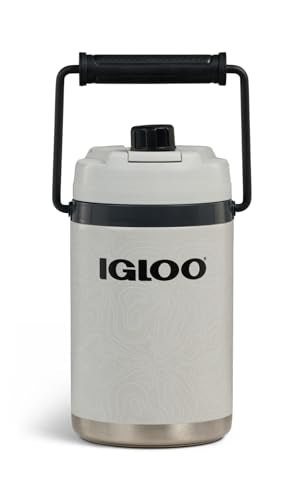 Igloo Trailmate Hybrid 54 oz Insulated Water Bottle, Large Sports Water Jug, Beverage Cooler, Bone - color: Bone