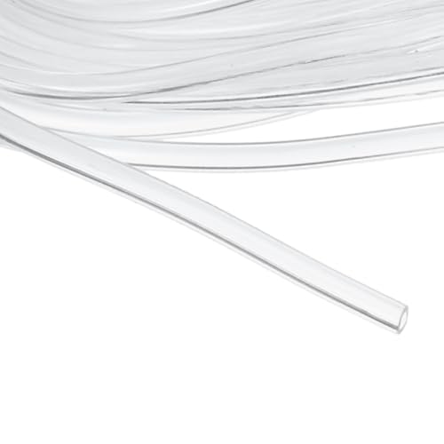 uxcell Clear PVC Tubing, 1mm ID x 2mm OD - 15ft PVC Tube Lightweight Vinyl Hose, Transparent Flexible Plastic Water Tubing for Air Oil Water Transfer Aquarium Irrigation - size: 1mm ID x 2mm OD