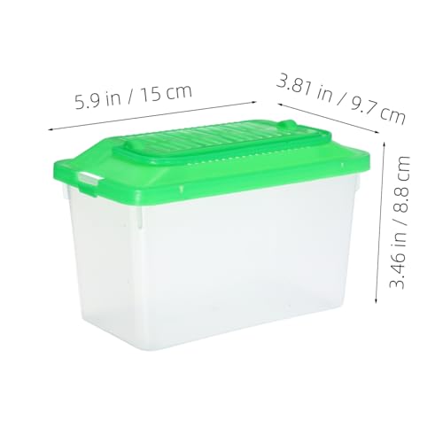 Totority Portable Turtle and Fish Carrier Box Reptile Habitat Lightweight Handheld Tank for to Clean Optimal Airflow for and Turtles Medium