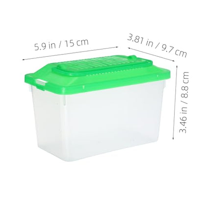 Totority Portable Turtle and Fish Carrier Box Reptile Habitat Lightweight Handheld Tank for to Clean Optimal Airflow for and Turtles Medium