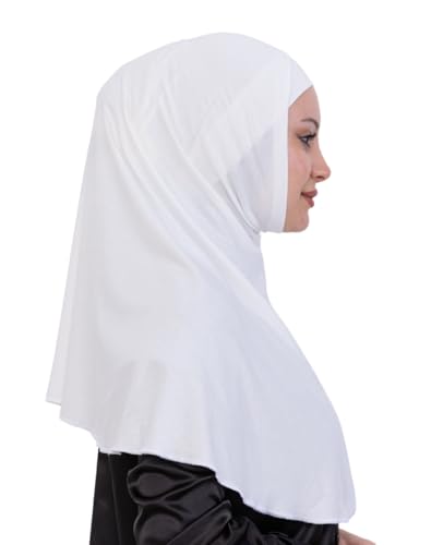 Prien Instant Hijab For Women, Muslim Long Scarf, Undercap Turban Set, Turkish Islamic Clothing, Prayer Clothes For Abaya - color: Cream