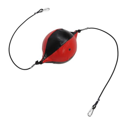 Generic Speed Bags for Boxing, Double End Bag Boxing with Adjustable Cord Inflator PU Leather Enhance Double End Punching Ball Boxing Training Equipment Double End Speed Boxing,