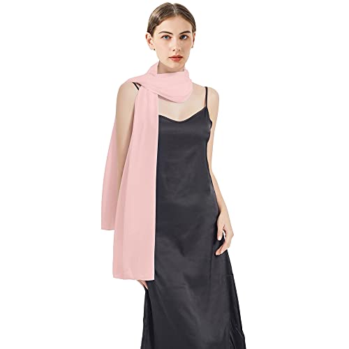 Chiffon Shawls and Wraps - Lightweight Scarve for Women Evening Dresses Wedding Bridal Formal Party - color: J-light Pink