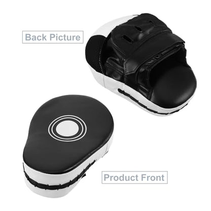 Kisangel Focus Mitts: Curved Focus Punching Target for Martial Arts - Hand Pad Training Equipment for Boxing Kickboxing Taekwondo Sparring Karate Kicking