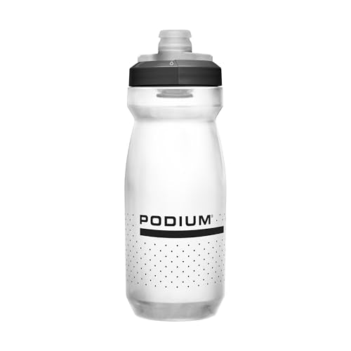 CamelBak Podium Bike Squeeze Water Bottle, High‑Flow Easy‑Squeeze Design for Cycling Performance, 21oz, Carbon - color: Carbon
