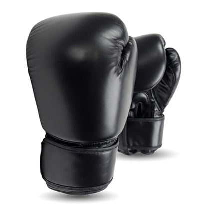 Wellforge Boxing Gloves 10oz/12oz for Training – Durable Premium Synthetic Leather Gloves with Pre-Molded Foam Padding and Secure Wrist Support for Sparring & Workouts - size: 12oz