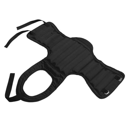 Chest Guard and Boxing Chest Protector Black Adult One Size, Portable Impact Protection Gear for Martial Arts, Taekwondo, Sparring, and Combat Training