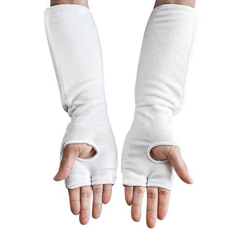 Boxing Fist Hand Forearm Guards Padded Breathable Hand Arm Protective Pad Sleeve Karate Training Pad Martial Arts Taekwondo - size: Medium