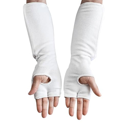 Boxing Fist Hand Forearm Guards Padded Breathable Hand Arm Protective Pad Sleeve Karate Training Pad Martial Arts Taekwondo - size: Medium