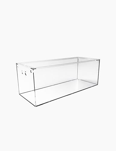 150-GO-P Gallon Starfire Aquariums with Center Overflow 60x24x24 H 12mm Shadow Overflow Peninsula - size: 60"x24"x24"