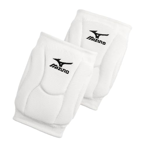 Mizuno Elite 9 SL2 Volleyball Kneepad, White, Medium - color: White, size: Medium