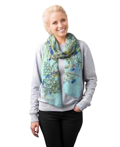 Acotavie Scarfs for Women Lightweight Fashion Scarves Print Floral Pattern Scarf Shawl Wraps - color: C12