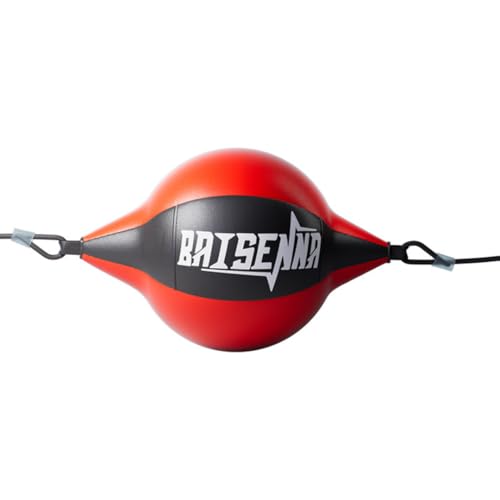 Professional Hanging Boxing Speed Ball, Boxing School Sanda Training, Dodgeball Ball, Home Fitness Reaction Ball, Target Release Ball(Black-red Splicing Speed Balls)