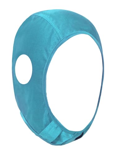 Aislor Wrestling Hair Cover Cap Wrestler Headgear for BJJ, MMA Grappling and Training, Long Hair Net Slicker - color: Light Blue