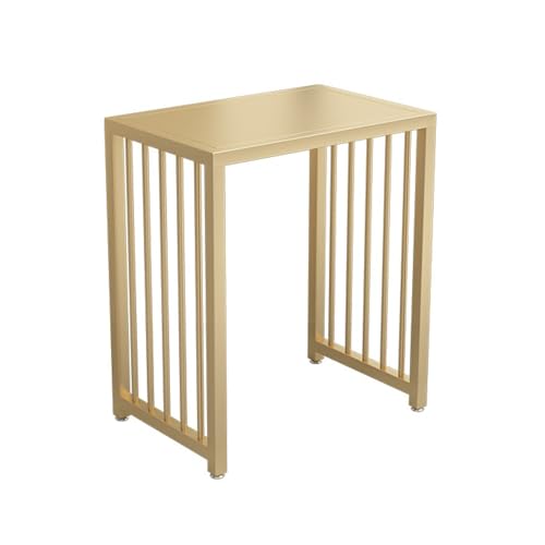 Sweeper Robot Storage Cabinet Living Room TV Cabinet Sofa Side Table Sweeping Robot Shelf Iron Fish Tank Stand Base Drinking Fountain Multi-Tier Cabinet Sweeper Organizer(Gold,70x40x70cm) - color: Gold, size: 70x40x70cm