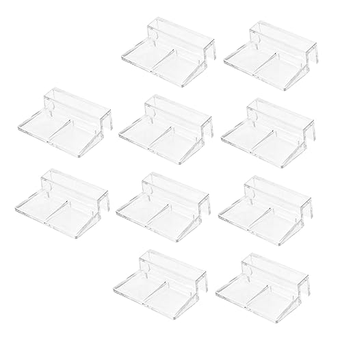 10pcs Fish Tank Cover Brackets Acrylic Support Rack for Aquarium Lids Durable and Wear-resistant Holders for Covers for Open Fish Tanks