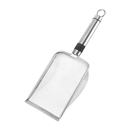 POPETPOP 3pcs Stainless Steel Reptile Sand Scoop Mesh Substrate Cleaner for Terrariums Efficient Sifting Tool for Reptile Litter for Removal and Maintenance