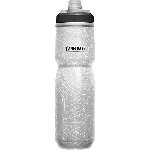 CamelBak Podium Ice Insulated Bike Water Bottle, Maximized Cold Retention with Aerogel Insulation, 21oz, Black