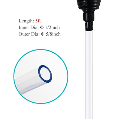 Laifoo 5ft Aquarium Siphon Vacuum Cleaner for Fish Tank Cleaning Gravel & Sand - size: 5ft