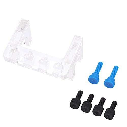 Acrylic Soft Tube Fixture Holder Transparent Reliable Tube Holder for Dosing Pump Soft Hose Fish Tank Aquarium Acrylic Material 80x55x45mm