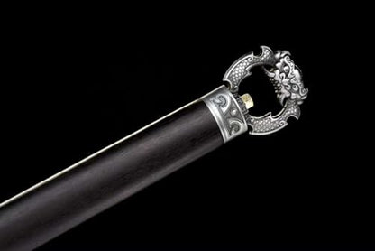48 Inches Chinese Kung Fu Treasured Sword Dao Carbon Steel Sharp Knight Broadsword Machete