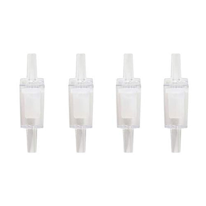 25 Feet 3/16 Inch Standard Aquarium Silicone Airline Tubing | With Air Stones, Check Valves, Suction Cups and Connectors, For Fish Tank, Hydroponics, Semi-Transparent - color: Semi-Transparent
