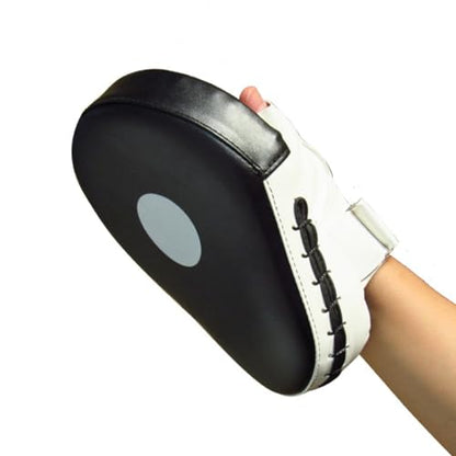 Boxing Strike Shield and Kickboxing Training Hand Pads, Upgraded Thickened Black and White Hand Targets for Martial Arts Sparring and Muay Thai Practice