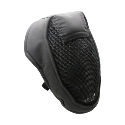 Breathable Total Faces Cover with Reinforced Steel Net Fencing Guard for Improved During Athletic Competition Strong Strength Fencing Guard - color: Gray