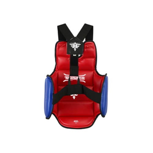 Twister Karate Taekwondo Boxing Muay Thai MMA Chest Guard | Reversible Chest Protector for Men and Women | Abdominal Protector for Training - size: Small
