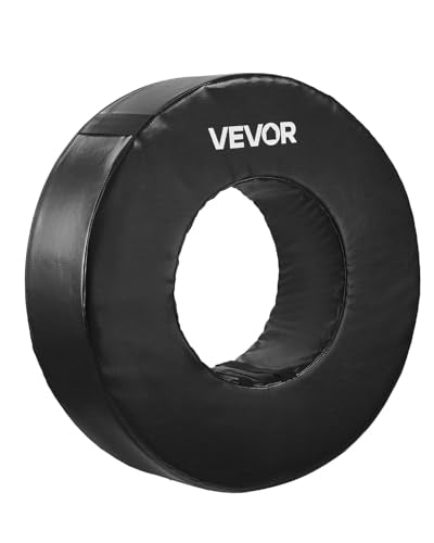 VEVOR PVC Step Over Dummy, High-Density Sponge Blocking Pad Equipment, Heavy Duty Tackle Dummies with Handles, Great for Footwork Drills Sports Training Practice - size: 1PC Tackle Wheel 28*8inch