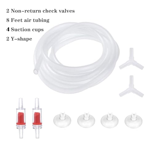 2 Pcs Large Sponge Filter Kit for 125 Gallon Tank | With Airline Tubing, Air Pump Valves, Suction Cups