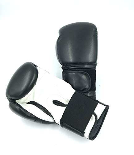 Boxing Gloves Black Kickboxing, Grappling, Fighting, Muay Thai Training Boxing Bag Gloves, Punch Bags and Focus Pads Punching Plain-Blank Vinyl Gloves No Logo - size: 4oz