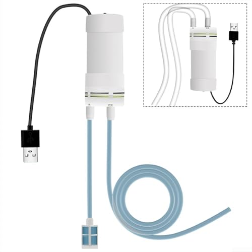 5V Self Priming Pump, USB Water Pump, 4L/Min Flow Rate, Plastic Body, 6MM Tube ID, For Aquarium, Balcony, Travel, Outdoor Use(3Meter) - size: 3Meter