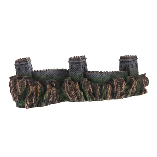 Hemoton Bridge of China Sculpture Model Mountain for Fish Tank Bubbler Decor Unique Decorative