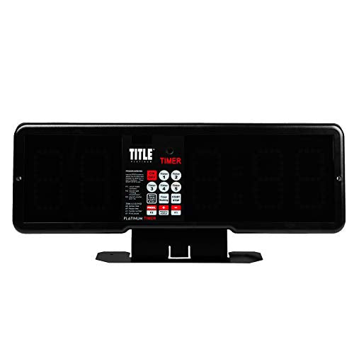 TITLE Boxing Professional Interval Timer and Gym Clock - Fight and Workout Timer, Boxing Equipment