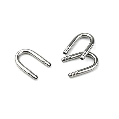 6 PCS U Shaped Stainless Steel Tube CO2 Connector for Aquarium Fish Tank Co2 Oxygen Tubing