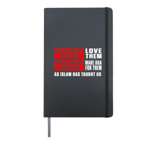 Islam Religion Quran Mosque Ramadan Muslim Allah Gift Hardcover Journal, Black